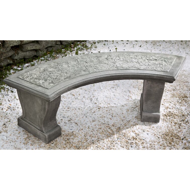 Curved concrete bench discount cushions